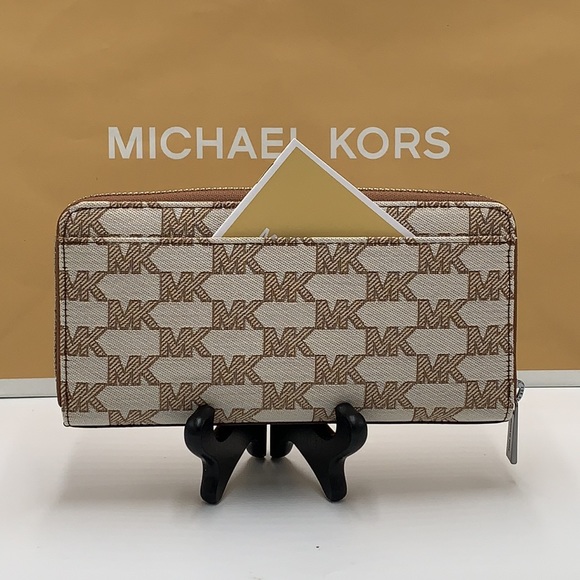 Michael Kors Men’s Women’s Cooper Tech Zip Around Continental Wallet - Picture 5 of 13